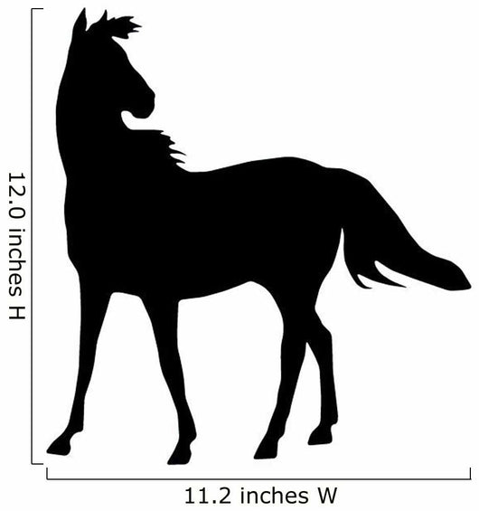 Windy Horse Silhouette Wall Decal