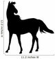 Windy Horse Silhouette Wall Decal