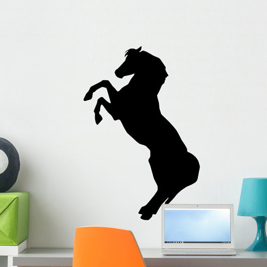 Tall Rearing Horse Wall Decal