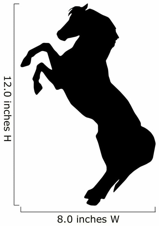 Tall Rearing Horse Wall Decal