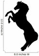 Tall Rearing Horse Wall Decal