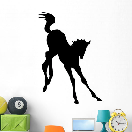 Happily Playing Colt Horse Wall Decal