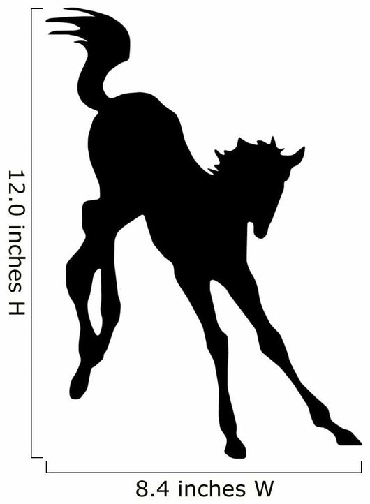 Happily Playing Colt Horse Wall Decal