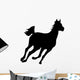 Running Horse Silhouette Wall Decal