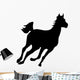 Running Horse Silhouette Wall Decal