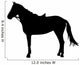 Facing Left Bridled Horse Wall Decal