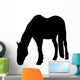 Grazing Horse Silhouette Wall Decal