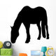 Grazing Horse Silhouette Wall Decal