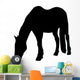 Grazing Horse Silhouette Wall Decal