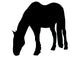 Grazing Horse Silhouette Wall Decal