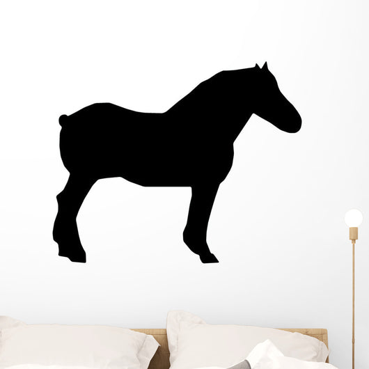 Black Workhorse Wall Decal