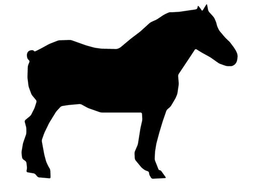 Black Workhorse Wall Decal