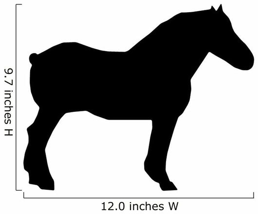Black Workhorse Wall Decal