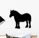 Black Clydesdale Horse Wall Decal