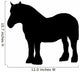 Black Clydesdale Horse Wall Decal