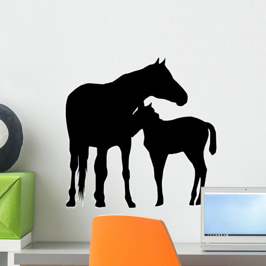 Horse Mother and Foal Wall Decal