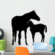 Horse Mother and Foal Wall Decal