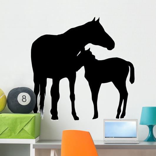 Horse Mother and Foal Wall Decal