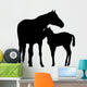 Horse Mother and Foal Wall Decal