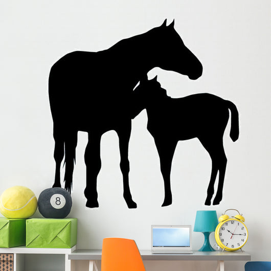 Horse Mother and Foal Wall Decal