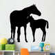 Horse Mother and Foal Wall Decal