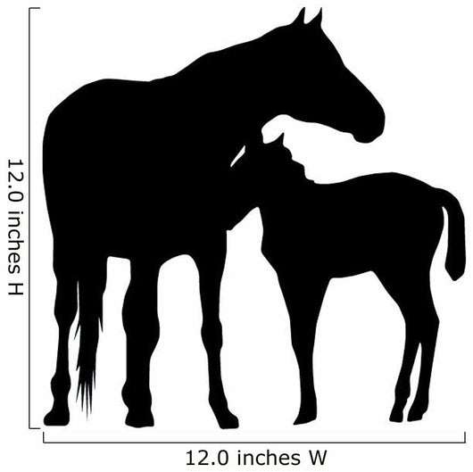 Horse Mother and Foal Wall Decal