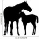 Horse Mother and Foal Wall Decal