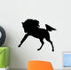Excited Horse Silhouette Wall Decal