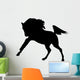Excited Horse Silhouette Wall Decal