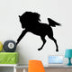 Excited Horse Silhouette Wall Decal