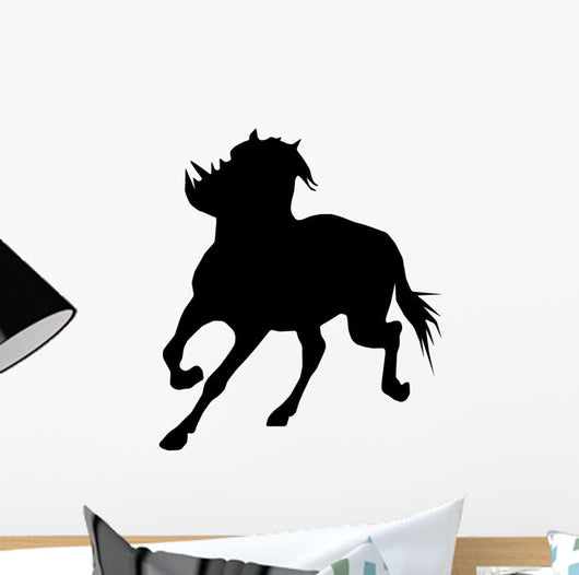 Turning Horse Silhouette Wall Decal