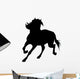 Turning Horse Silhouette Wall Decal