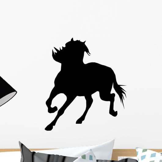 Turning Horse Silhouette Wall Decal