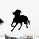 Turning Horse Silhouette Wall Decal