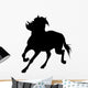Turning Horse Silhouette Wall Decal