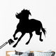 Turning Horse Silhouette Wall Decal