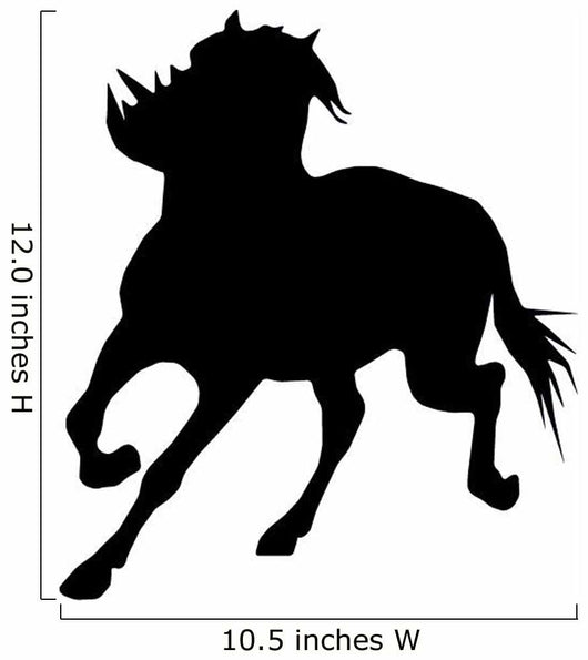 Turning Horse Silhouette Wall Decal