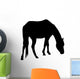 Calmly Grazing Horse Silhouette Wall Decal