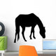 Calmly Grazing Horse Silhouette Wall Decal