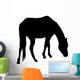 Calmly Grazing Horse Silhouette Wall Decal