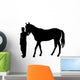 Horse Silhouette with Trainer Wall Decal