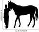Horse Silhouette with Trainer Wall Decal