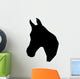 Facing Left Horse Head Wall Decal