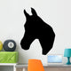 Facing Left Horse Head Wall Decal