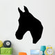 Facing Left Horse Head Wall Decal