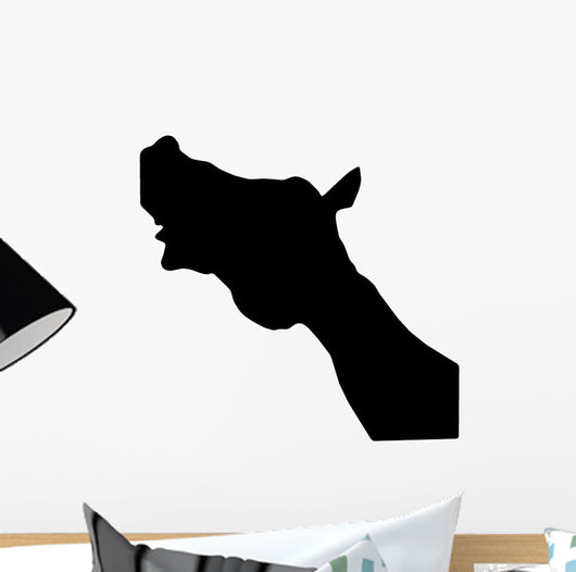 Whinnying Horse Head Wall Decal