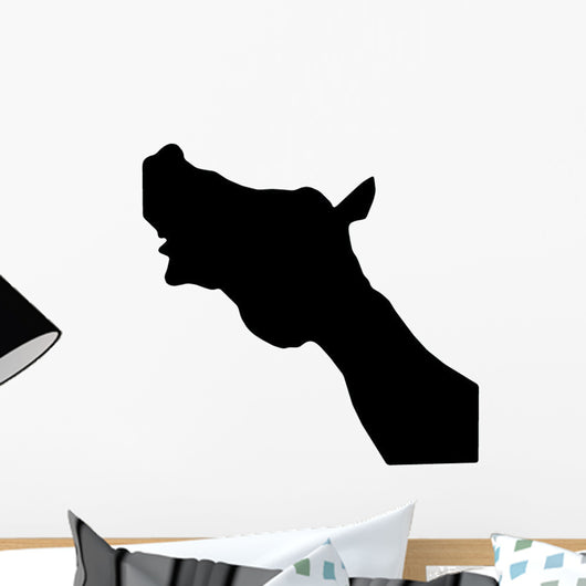 Whinnying Horse Head Wall Decal