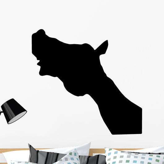 Whinnying Horse Head Wall Decal