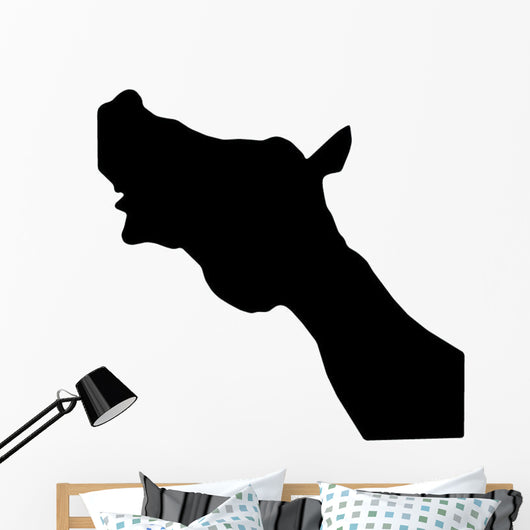 Whinnying Horse Head Wall Decal