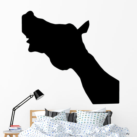 Whinnying Horse Head Wall Decal